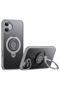 iPhone 16 Avatar 360 Dönen Magsafe Kapak - Titan Gri