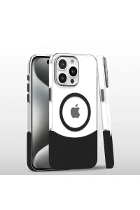 iPhone 16 Pro Carbon Puzzle Magsafe Kapak - Siyah-2