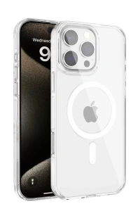 iPhone 16 Pro Gleam PC Sert Magsafe Kılıf - Şeffaf