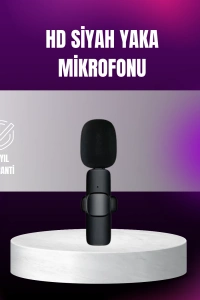 iPhone Uyumlu Çift Mikrofonlu Kablosuz Yaka Seti Profesyonel Ses