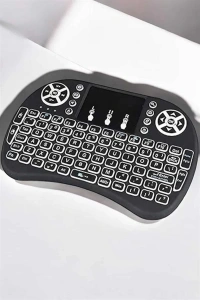 Işıklı Kablosuz Mini Q Klavye Tüm Cihazlara Uyumlu