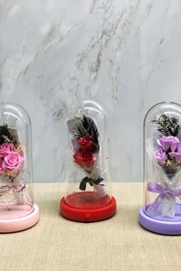 Işıklı Müzikli Romantik Gül Buketi