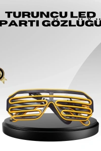 Işıklı Tasarımlı LED Gözlük Eğlence Aksesuarı