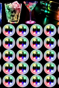 Işıklı Yapışkanlı Bardak Altı Aparatı Ledli 3 Modlu