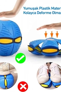 Işıklı Zıplayan Frizbi Evcil Hayvan Topu