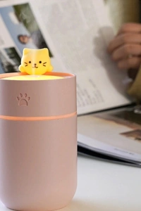 Isınan Kedi Mini USB Sessiz Hava Nemlendiricisi