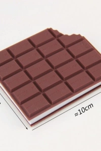 Isırılmış Çikolata Tasarımlı Kokulu Not Defteri