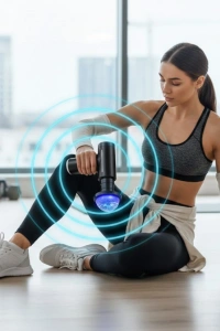 Isıtmalı Soğutmalı Masaj Tabancası 3200 RPM Sessiz Motor USB C Şarjlı