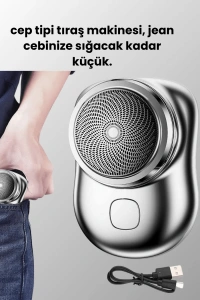 Islak-Kuru Kullanımlı Suya Dayanıklı Mini Tıraş Cihazı