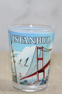 İstanbul Temalı Cam Shot Bardak