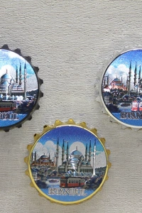 İstanbul Temalı Gazoz Kapağı Magnet - Model 3