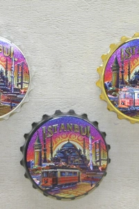 İstanbul Temalı Gazoz Kapağı Magnet - Model 4