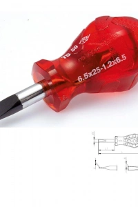 İzeltaş 4110 Kraft Topaç Düz Tornavida 6,5X25