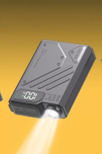 J38 10.000 mAh 20W PD Led Işıklı Magsafe Powerbank - Gri