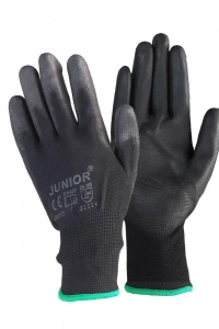 Junior JN1017 Siyah Pu Eldiven 7 No