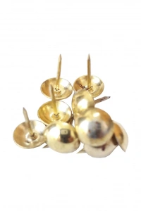 Kabara Raptiye Çivi Düz Sarı 10 Adet