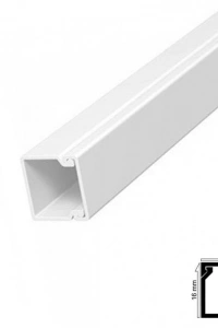 Kablo Kanalı 16x16 mm 2 Metre Yapışkanlı Bantlı 6 Adet