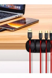 Kablo Kanalı 5 Kanallı Tutucu - 3 Adet
