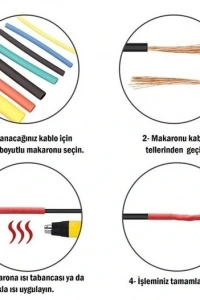 Kablo Koruyucu Makaron Seti 560 Parça