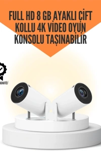 Kablosuz 4K Projeksiyon – Wi‑Fi 6 & Bluetooth 5.0 ile Oyun ve Uygulama Merkezli