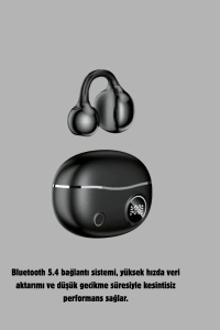Kablosuz Açık Kulak Kulaklık Bluetooth 5.4 Type-C Hızlı Şarj 30 Saat