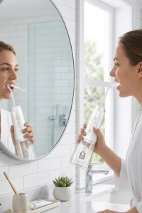 Kablosuz Ağız Duşu IPX7 Su Geçirmez 320 ml Hazneli Güçlü Su Basınçlı
