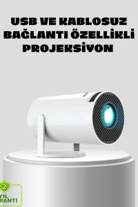 Kablosuz Bağlantılı Full HD Ev Sinema Projeksiyonu 160 ANSI Lümen