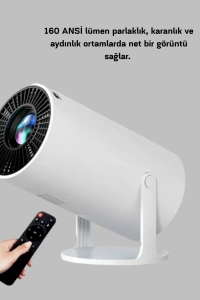 Kablosuz Bağlantılı Full HD Ev Sinema Projeksiyonu 160 ANSI Lümen