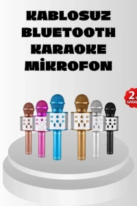 Kablosuz Bluetooth Karaoke Mikrofon  Yankı Efektli