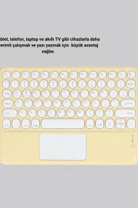 Kablosuz Bluetooth Klavye – Slim Taşınabilir Tasarım