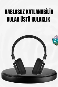 Kablosuz Bluetooth Kulak Üstü Kulaklık Kristal Ses Kalitesi ve Ergonomik Yapı