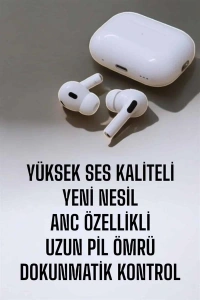 Kablosuz Bluetooth Kulaklık Gürültü Önleme, Su Geçirmez, Mikrofonlu