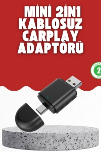 Kablosuz CarPlay Dönüştürücü – Akıllı Tak & Çalıştır Araç Adaptörü