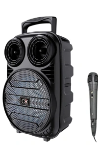 Kablosuz Karaoke Hoparlör Mikrofonlu RGB Işıklı 6.5 İnç Bluetooth Speaker Taşınabilir