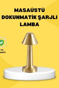 Kablosuz LED Masa Lambası 1800mAh 3 Renk Aydınlatma Dokunmatik