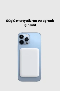 Kablosuz MagSafe Powerbank – iPhone Uyumlu, 10000 mAh, Isı Dağılımlı