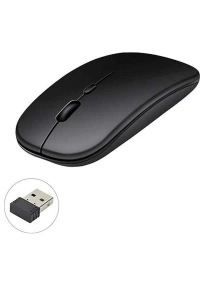 Kablosuz Mouse Fare Şarjlı Bluetooth Wireless Çift Modlu Sessiz