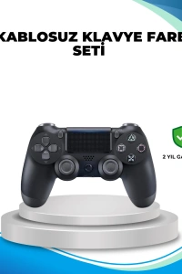Kablosuz PS4 Oyun Kolu Çift Motor Titreşimli Uzun Bataryalı