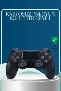Kablosuz PS4 Oyun Kolu Çift Motor Titreşimli Uzun Bataryalı