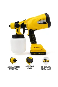 Kablosuz Püskürtme Tabanca Yüksek Performanslı Ev ve Atölye Kullanımı