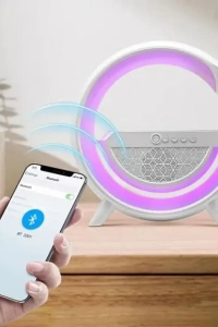 Kablosuz Şarj Standlı RGB Hoparlör