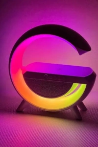 Kablosuz Şarj Standlı RGB Hoparlör