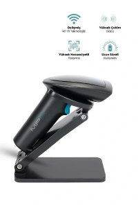 Kablosuz Standlı 1D/2D Barkod & Karekod Okuyucu