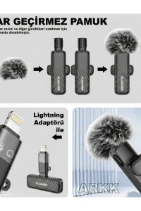 Kablosuz Type-C Yaka Mikrofonu