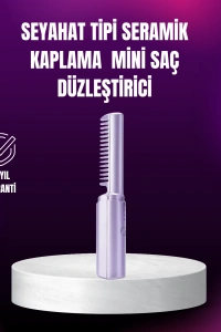 Kablosuz USB Şarjlı Saç Düzleştirici Tarak – Seyahat Boy