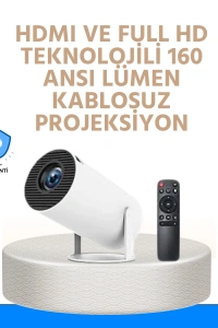 Kablosuz ve Kablolu Bağlantı Seçenekli Ev Tipi Projeksiyon