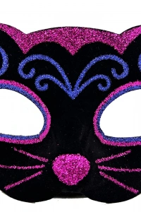 Kadife Kaplama Kedi Maskesi