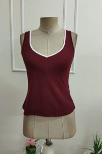 Kadın Askılı Kalp V Yakalı Dalgıç Bluz