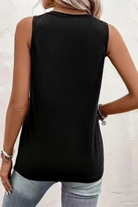 Kadın Askılı önden Düğmeli Viskon Bluz