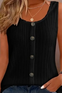 Kadın Askılı Yuvarlak Yaka önden Düğmeli Kalın Fitilli Kaşkorse Bluz